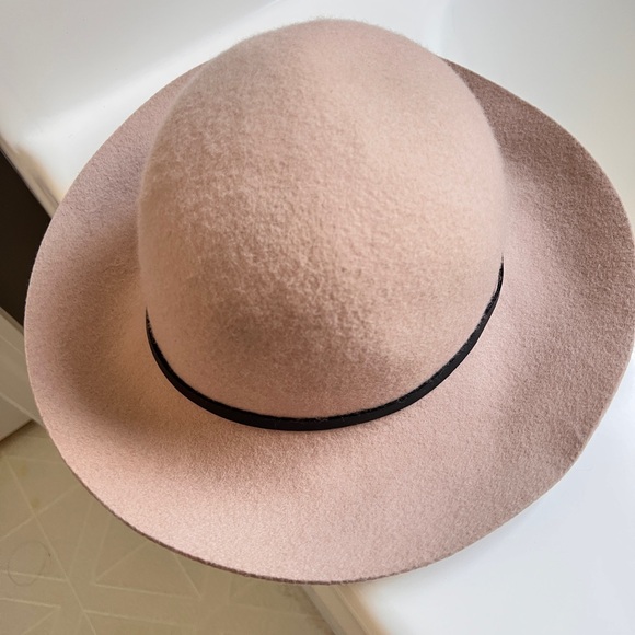Elegant Pink and Brown Women's Fedora Hat Set Both 100% Wool - Picture 10 of 15
